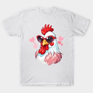 Valentine Rooster T-Shirt